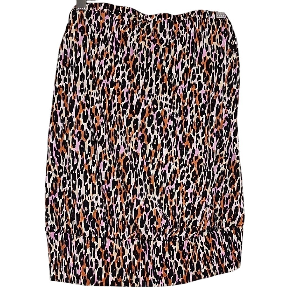 Leopard Tube Top Torrid Summer Animal Print‎ Sleeveless Top Size 00 (M/L) EUC